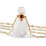Gemstone Gold Perfume Bottle Necklace (Really can hold perfume)