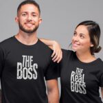 Matching Couple T Shirts – The Boss The Real Boss – Punjabi Adda