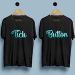 Trendy Couple T Shirt for Pre Wedding Tich Button – Punjabi Adda